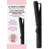 imageLANGE HAIR Le Duo Grande 360 Airflow Styler  2in1 Curling Wand amp Titanium Flat Iron Professional Hair Straightener and Curler with Cooling Air Vents to Lock in Style BlushBlack Grande