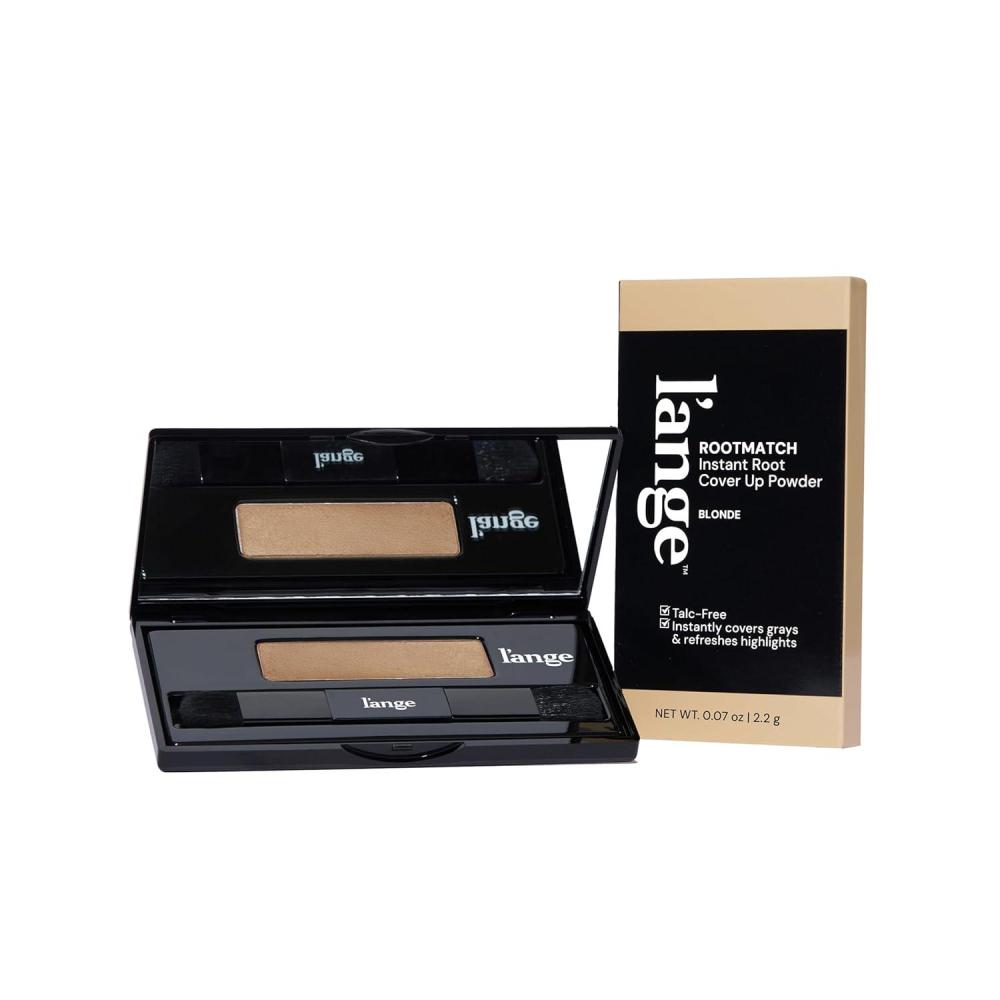 imageLANGE HAIR RootMatch Instant Root Cover Up Powder  Conceals Grays amp Sparse Spots  Extends Highlights  Transfer amp WaterResistant  For All Hair Types AuburnBlonde