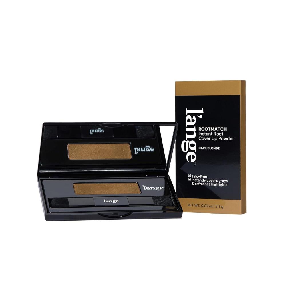 imageLANGE HAIR RootMatch Instant Root Cover Up Powder  Conceals Grays amp Sparse Spots  Extends Highlights  Transfer amp WaterResistant  For All Hair Types AuburnDark Blonde