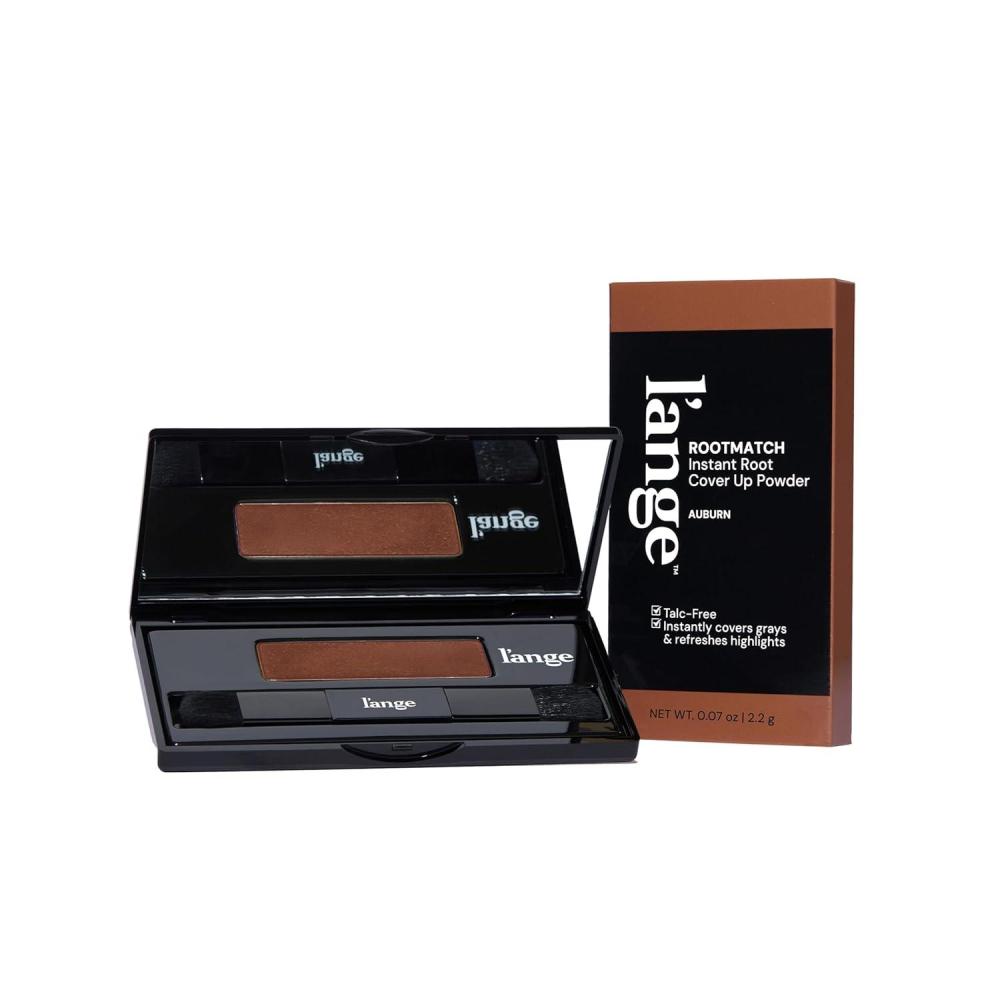 imageLANGE HAIR RootMatch Instant Root Cover Up Powder  Conceals Grays amp Sparse Spots  Extends Highlights  Transfer amp WaterResistant  For All Hair Types AuburnAuburn
