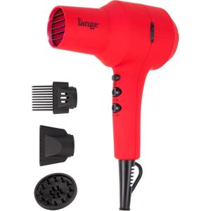 L’ANGE HAIR PowerStyle Ionic Turbo Hair Dryer | 1875W Fast Drying & Precision Styling for Long-Lasting, Frizz-Free Looks | Advanced Ionic Technology Smooths & Shines Hair (Black)(Red)