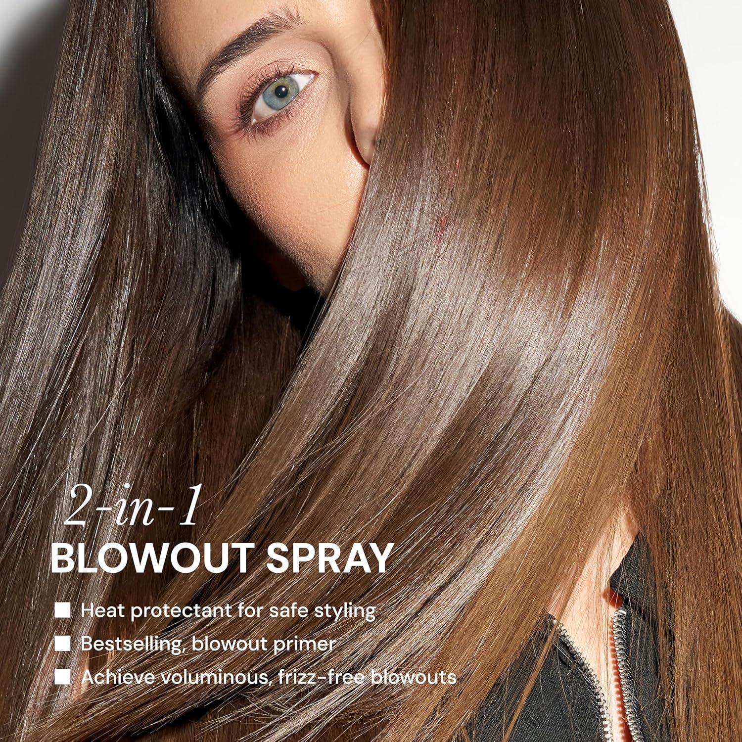 imageLANGE HAIR Glass Hair Thermal Blowout Primer  Heat Protectant Spray for Frizz Control amp Shine  Blow Dry Support Styling Mist  For All Hair Types  5 fl oz5 Fl Oz Pack of 1