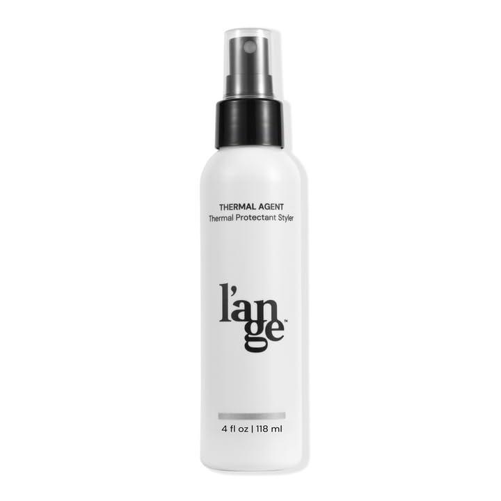 imageLANGE HAIR Thermal Agent  Thermal Heat Protectant Spray for Hair  Guards Strands from Damage Up to 450F  Enhances Shine Volume amp Controls Frizz  Lightweight NonGreasy Formula  4 Fl oz