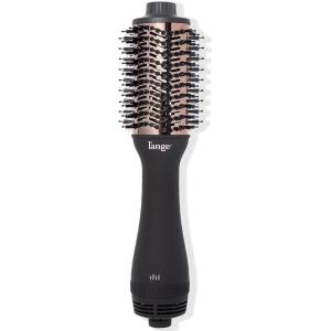 L’ANGE HAIR Le Volume 2-in-1 Titanium Blow Dryer Brush | Hot Air Brush for Hair Drying & Styling | Ionic Oval Barrel for Smooth, Frizz-Free Volume | (Blush – 75mm)((Black – 60mm))