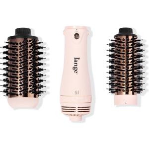 L’ANGE Hair Le Volume Play Interchangeable 2-in-1 Titanium Brush Dryer Black | 43mm & 60mm Hot Air Blow Dryer Brush in One with Oval Barrel | Hair Styler for Smooth, Frizz-Free Results (Blush)