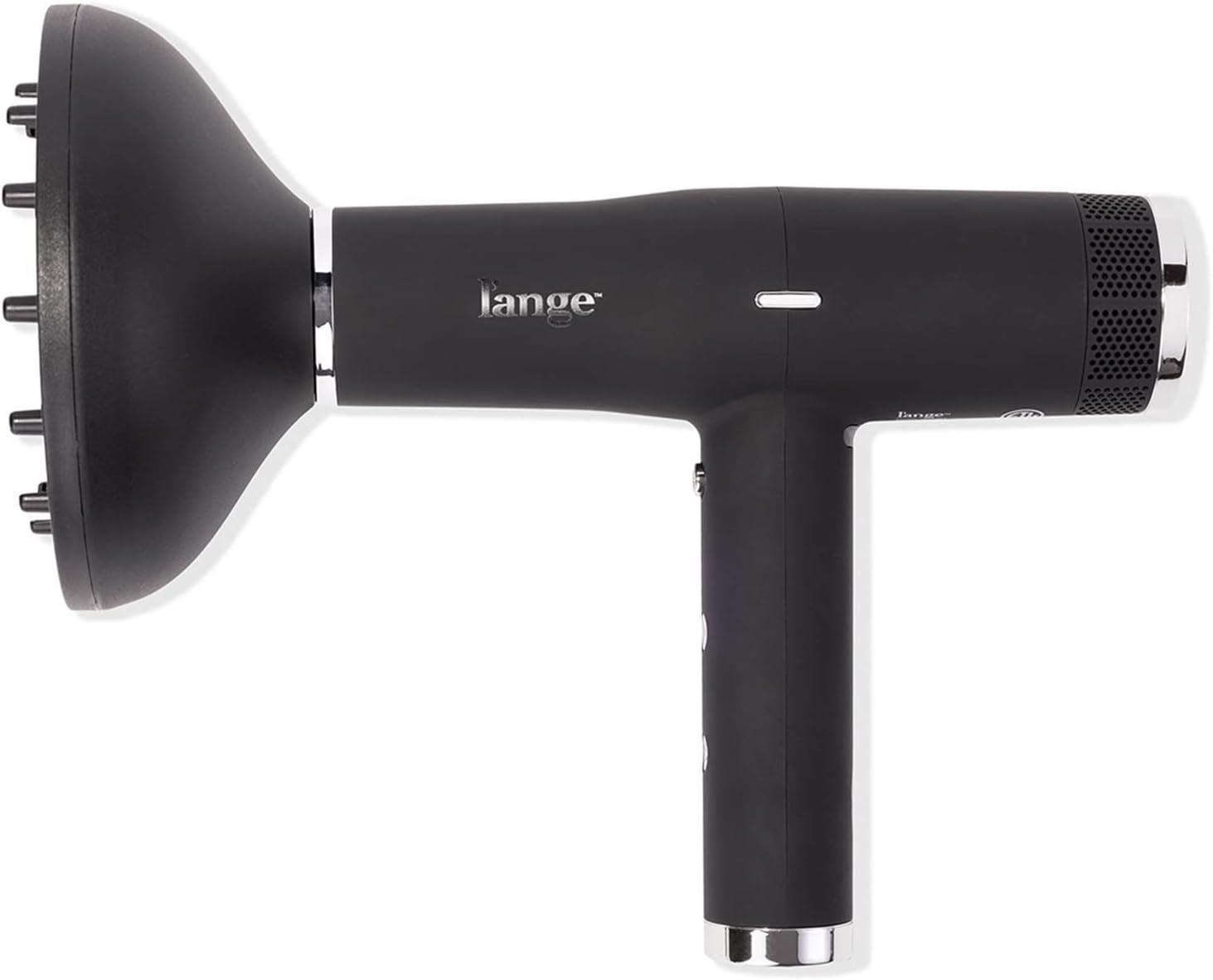 imageLANGE HAIR Le Styliste Luxury Hair Dryer  Quiet Brushless Blow Dryer with Diffuser  1875 Watts for 4X Faster Drying  Hairdryer with 3 Heat amp Speed Settings  Best Hair Dryers for BlowoutsBlack