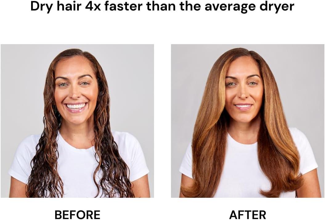 imageLANGE HAIR Le Styliste Luxury Hair Dryer  Quiet Brushless Blow Dryer with Diffuser  1875 Watts for 4X Faster Drying  Hairdryer with 3 Heat amp Speed Settings  Best Hair Dryers for BlowoutsBlack