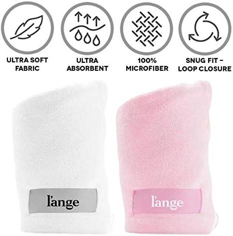 imageLANGE HAIR Microfiber Hair Wrap  QuickDry amp FrizzFree Towel for All Hair Types  Ideal for Sleep Shower amp More