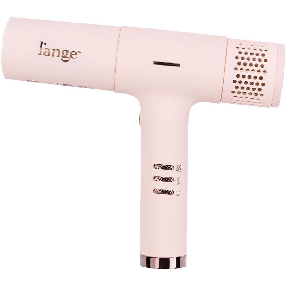imageLANGE HAIR Le Styliste Luxe Digital Luxury Hair Dryer  Quiet Brushless Blow Dryer with Diffuser  Hairdryer with 4 Heat amp 2 Speed Settings  Ion Technology  Best Hair Dryer for Blowouts BlushBlush