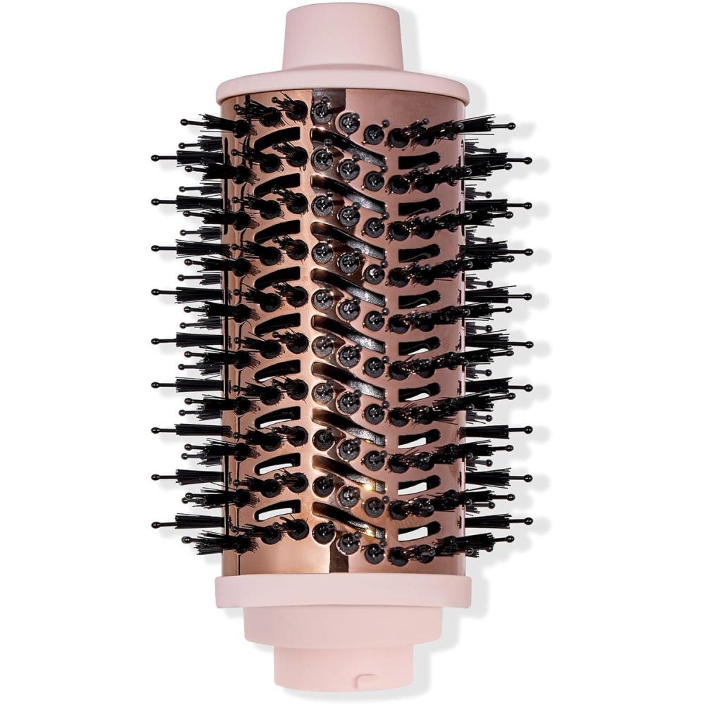 imageLANGE HAIR MultiVolume Series Blow Dryer Brush  Interchangeable Hair Dryer Brush with Ionic Titanium Barrel for Smooth Voluminous Styling  Blush  Oval 60mmAttachment  Blush  Oval 60mm