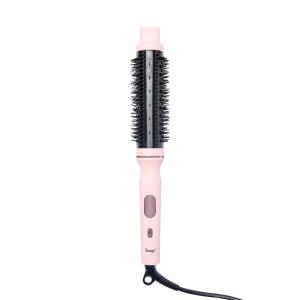 L’ANGE HAIR GlamWave Infrared Thermal Ionic Brush | 38mm Heated Round Thermal Brush for Volume and Curls | Reduces Frizz | Adds Shine | Smooth Styling Tool for All Hair Types (Blush)(Blush)