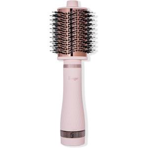 L’ANGE HAIR Multi-Volume Series Blow Dryer Brush | Interchangeable Hair Dryer Brush with Ionic Titanium Barrel for Smooth, Voluminous Styling | Blush – Oval 60mm(Blush)