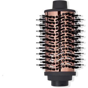 L’ANGE HAIR Multi-Volume Series Blow Dryer Brush | Interchangeable Hair Dryer Brush with Ionic Titanium Barrel for Smooth, Voluminous Styling | Blush – Oval 60mm(Attachment – Black – Oval 60mm)