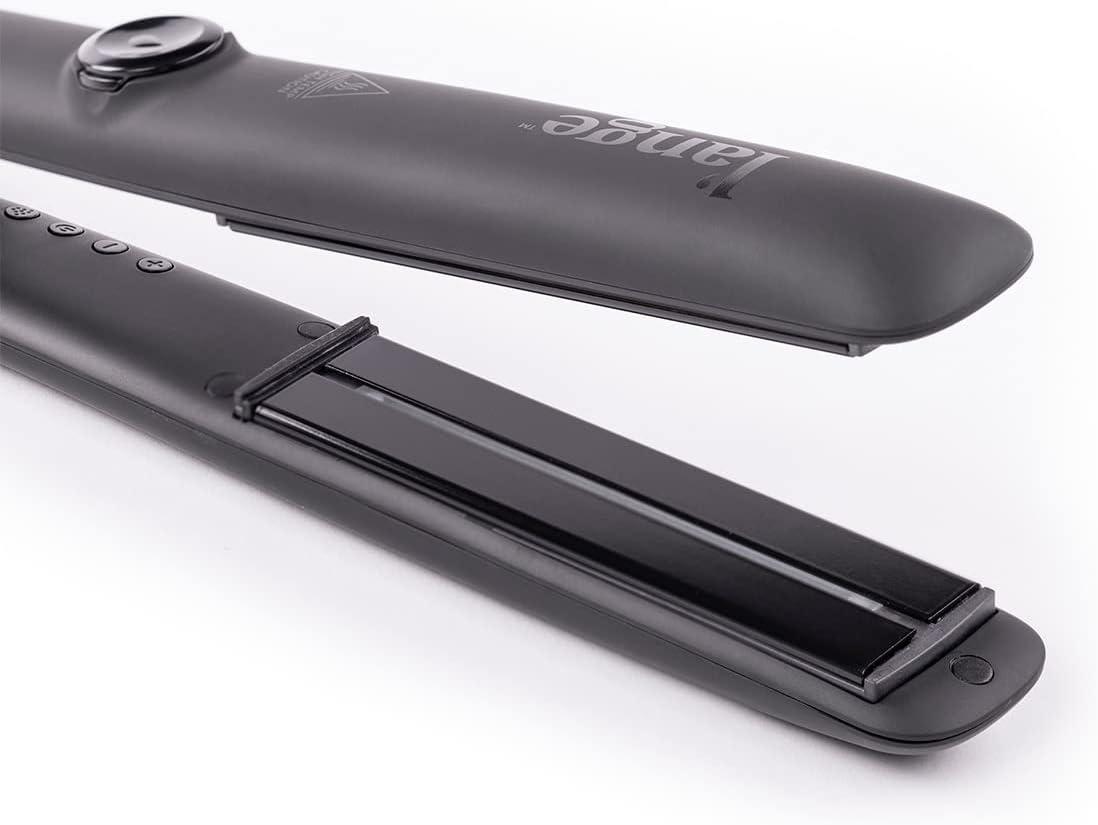 imageLANGE HAIR Le Vapour Infrared Steam Flat Iron Straightener  Professional Curling Best Hot for Straightening amp Dual Voltage Travel Black