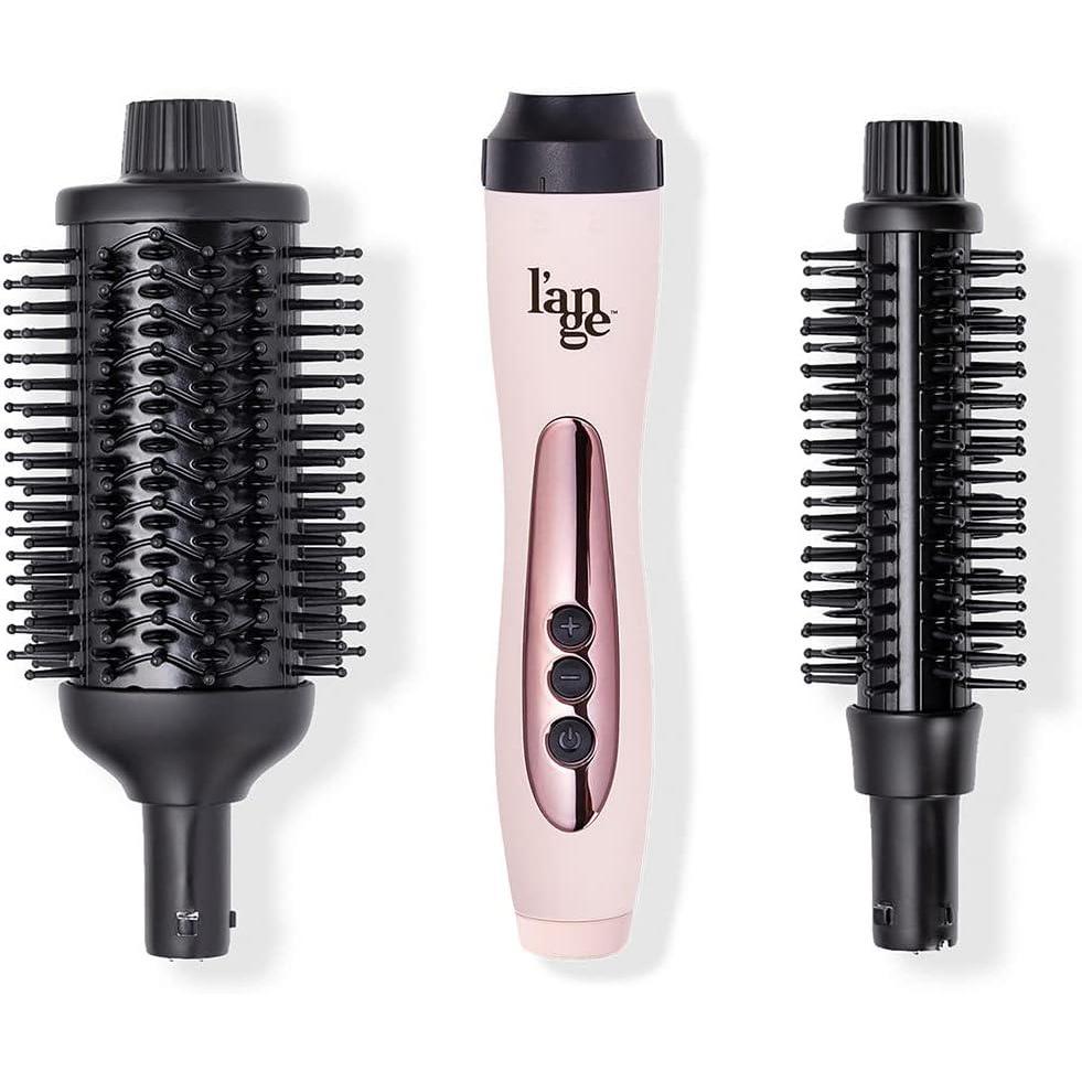 imageLANGE HAIR Le Shape Duet Thermal Brush Set  2 Interchangeable Ceramic Barrels with Nylon Bristles  Effortless Hair Sculpting  Best Hair Styling Tool