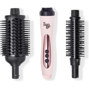 L’ANGE HAIR Le Shape Duet Thermal Brush Set | 2 Interchangeable Ceramic Barrels with Nylon Bristles | Effortless Hair Sculpting | Best Hair Styling Tool